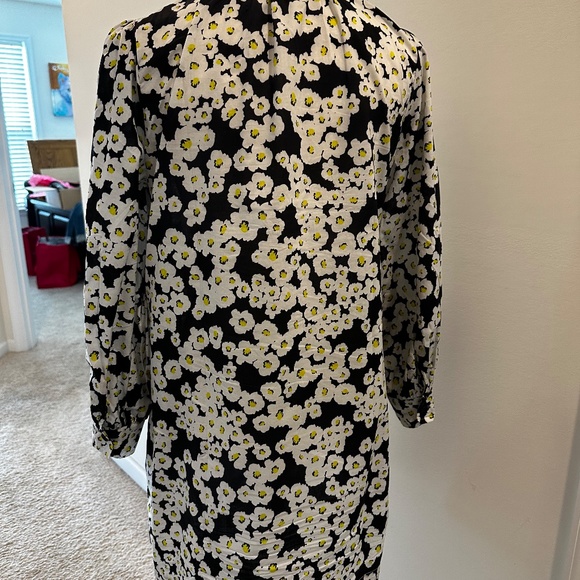 Sanctuary Cotton Button Down Dress, Floral Navy, White, Yellow, Sz Sm, Like New - Picture 2 of 6